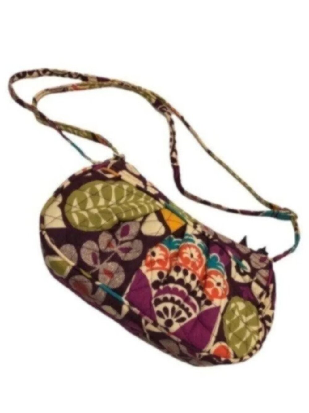 Vera Bradley Purple Green Print Mini Bag